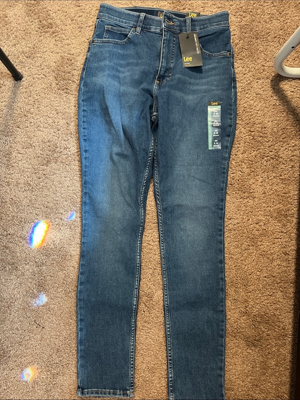 Lee Women’s Skinny Jeans in Dark Blue Wash